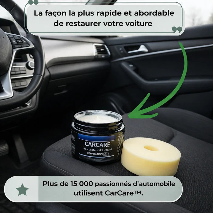 CarCare™ | Crème réparatrice pour intérieurs de voiture (cuir et plastiques) | 1 acheté, 2 offerts !
