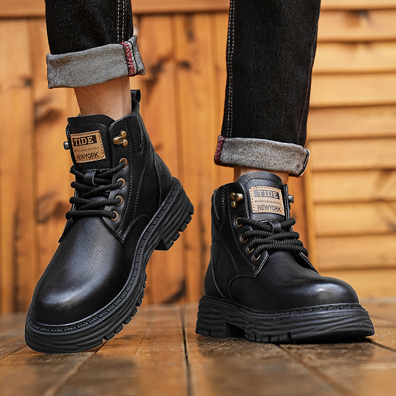 VEIGGARA | MartinBoots - Bottes en cuir véritable de qualité supérieure pour hommes