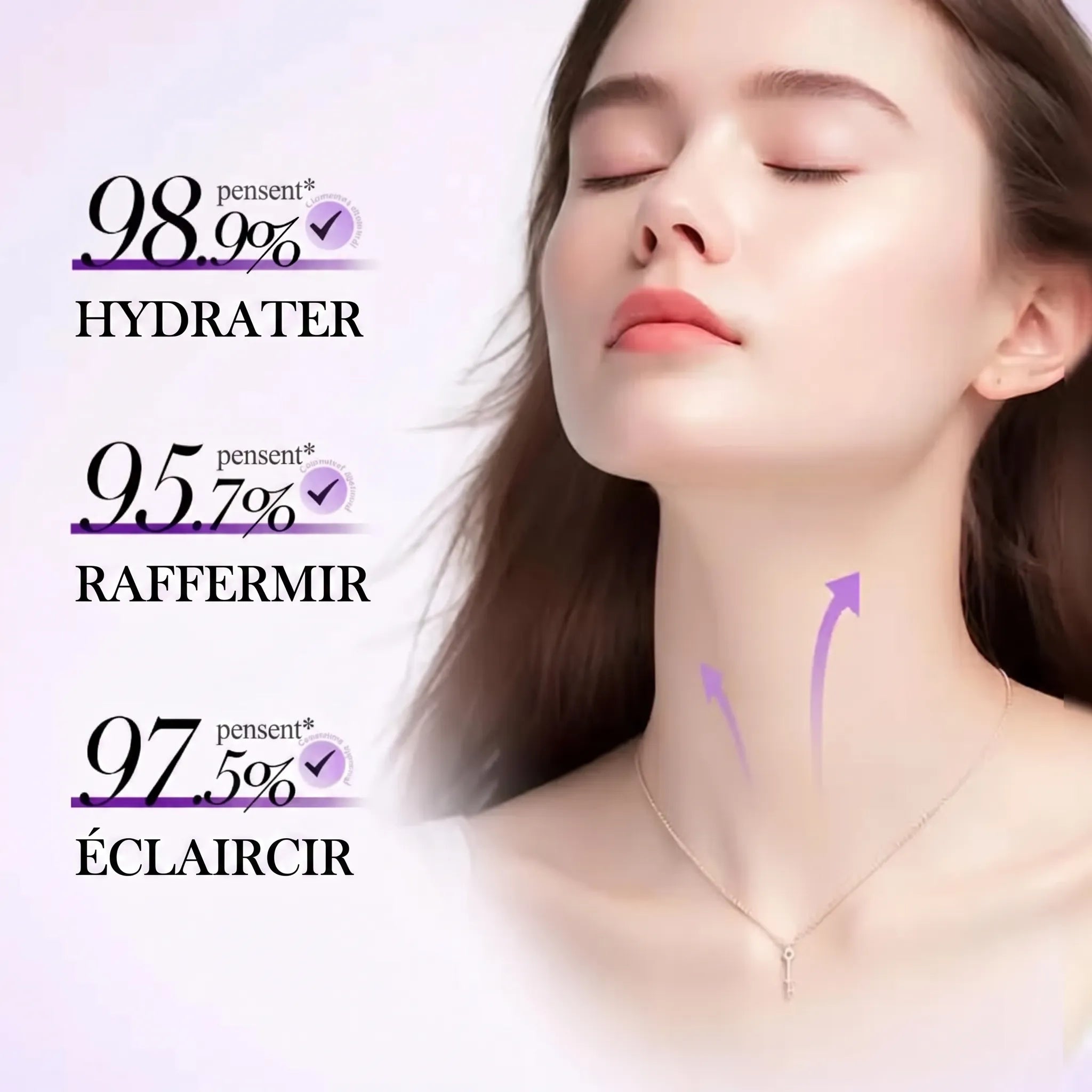 FirmSkin Neck™ - Crème pour le cou au collagène et à l'acide hyaluronique | Veiggara.