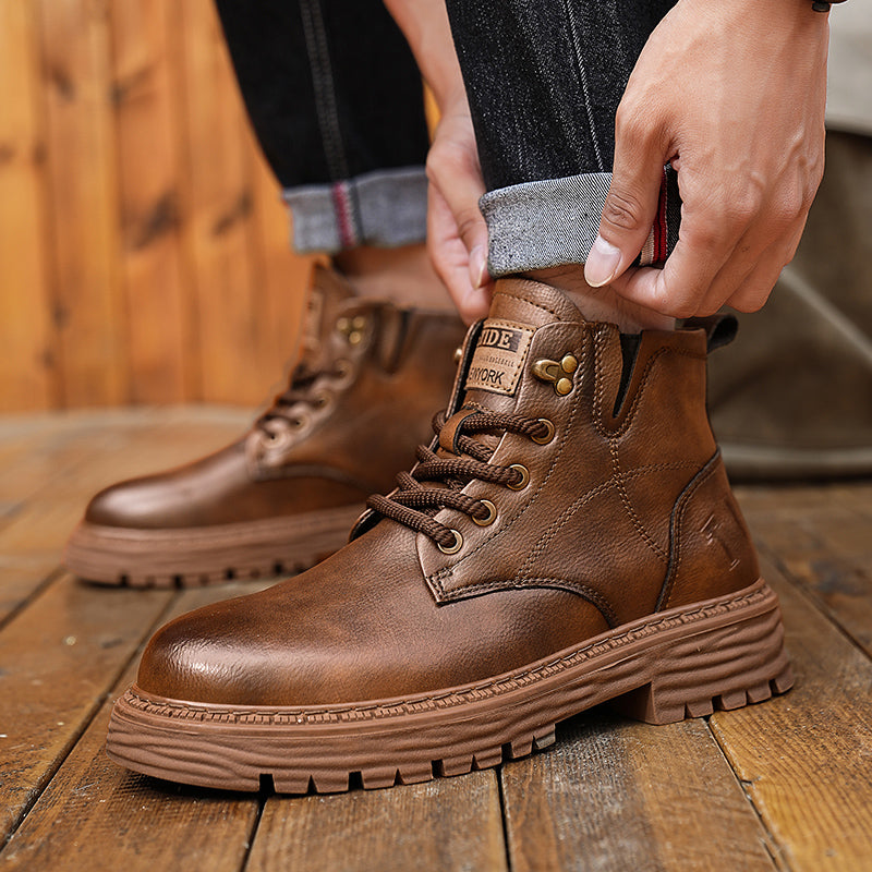 VEIGGARA | MartinBoots - Bottes en cuir véritable de qualité supérieure pour hommes