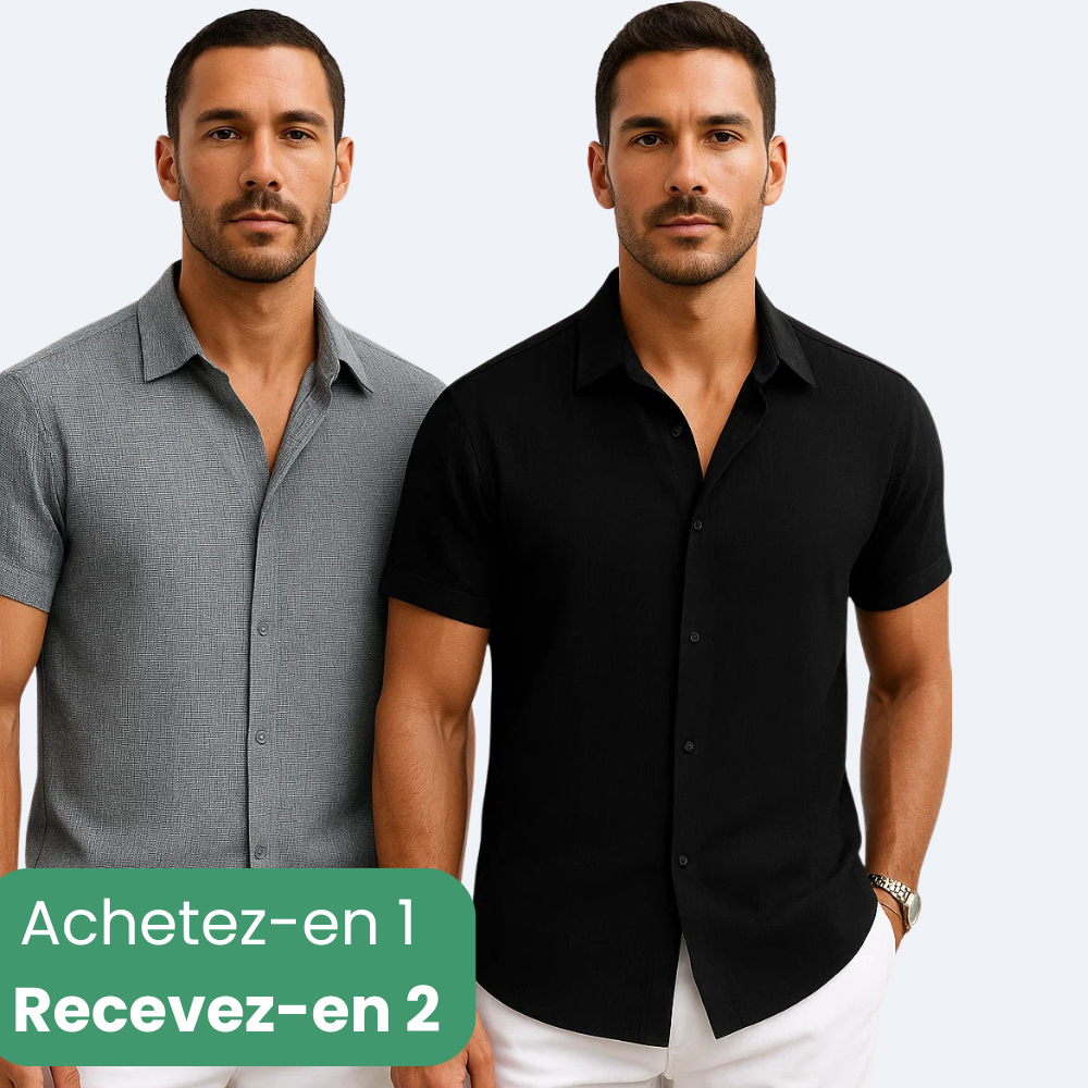 VEIGGARA | Antony Linen Shirt  (Achetez-en 1, obtenez-en 2)