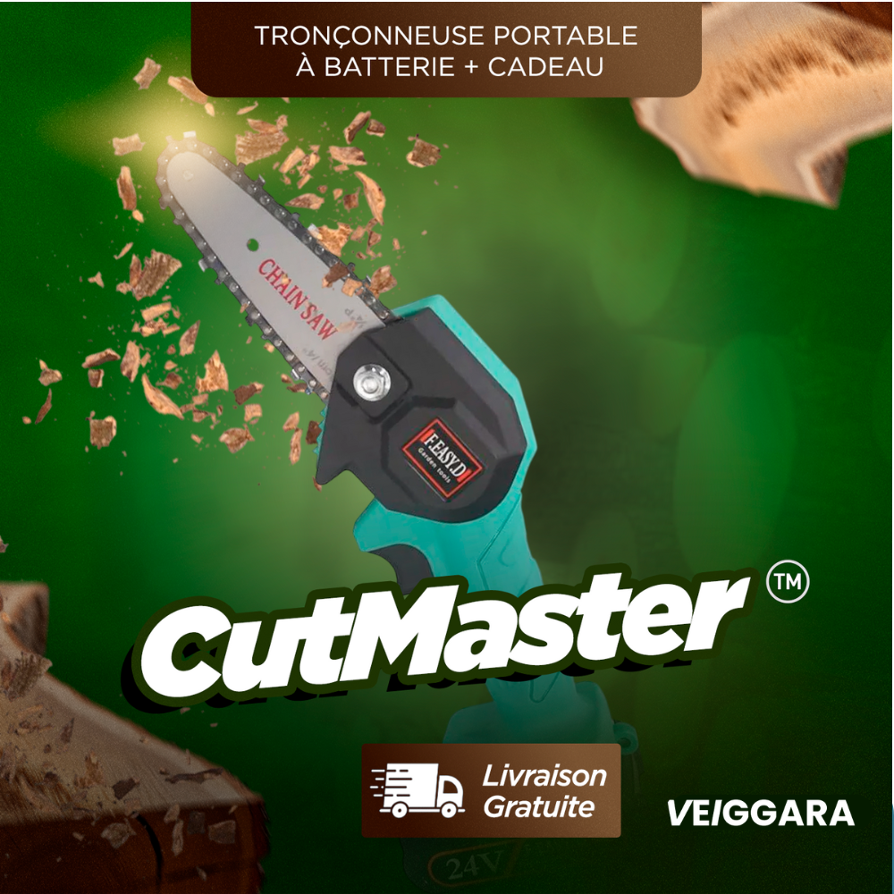 CutMaster™️ - Tronçonneuse portable à batterie