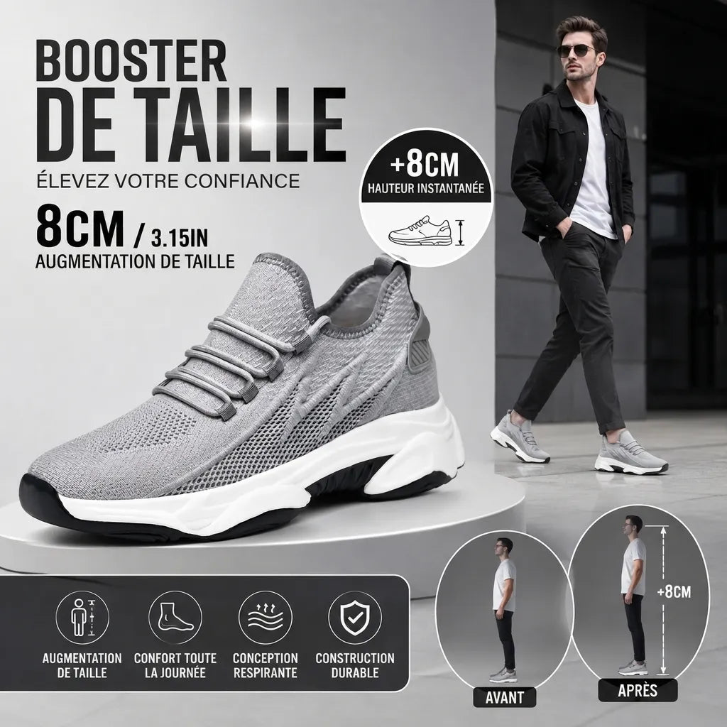 Altrex – Baskets pour hommes augmentant la taille de 8 cm | Veiggara